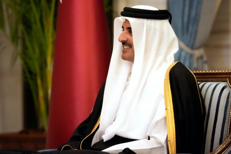  Qatar emir due in Paris for talks on Gaza