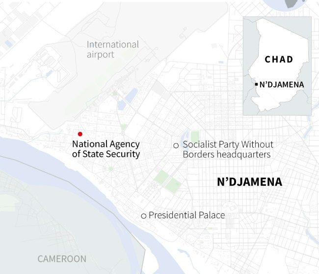  Gunfire near Chad opposition HQ after attack on security services