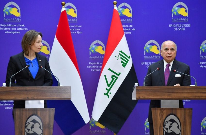  Iraqi, Dutch FMs discuss US, Iranian attacks on Iraq