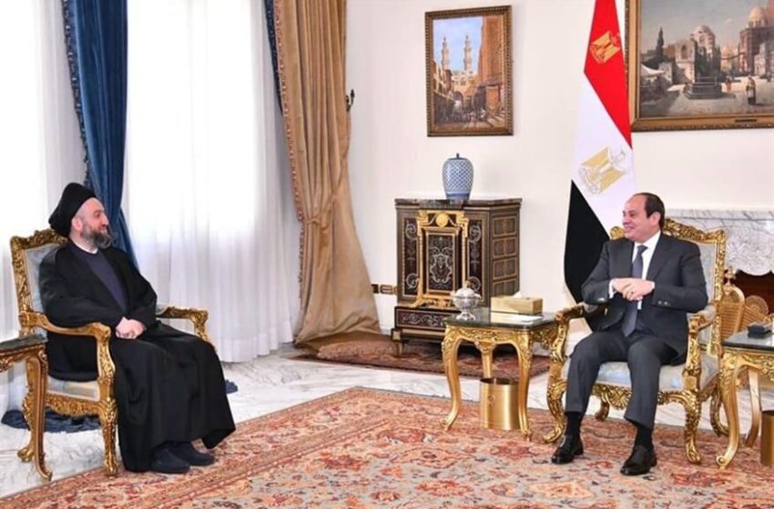  Iraq’s Al-Hakim reviews regional issues with Egyptian President