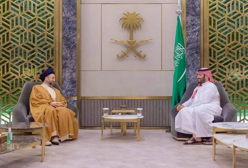  Ammar Al-Hakim reviews bilateral ties with Saudi Crown Prince
