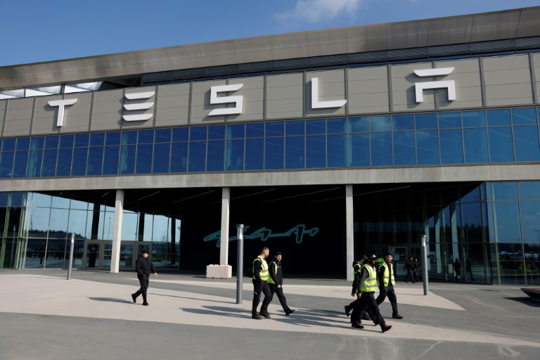  Tesla Q1 auto deliveries fall 8.5 pct, shares drop sharply