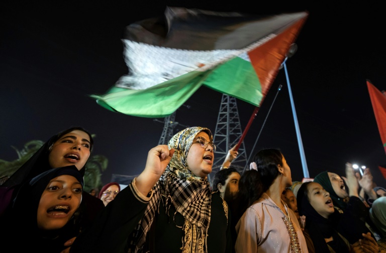  Moroccan protesters denounce ‘massacres’ in Gaza