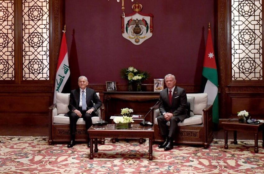  Iraqi President discusses regional developments with Jordanian King