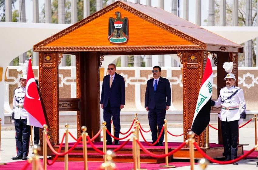  Turkish President arrives in Baghdad on an official visit