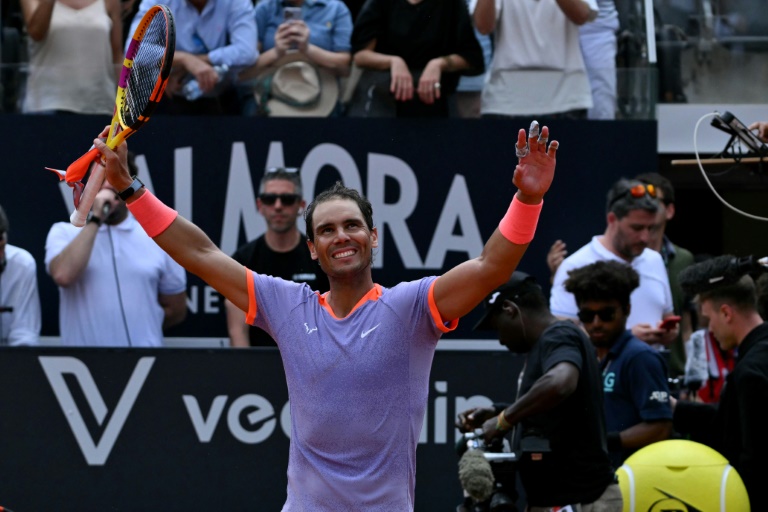  Nadal squeezes past qualifier Bergs in Rome opener