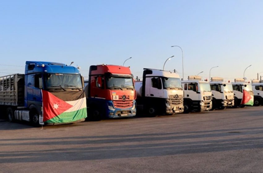  Iraqi humanitarian aid arrives in Gaza